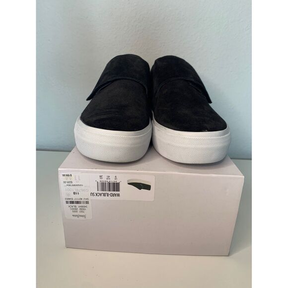 Vince Black Suede Slip on Sneaker - Picture 5 of 7